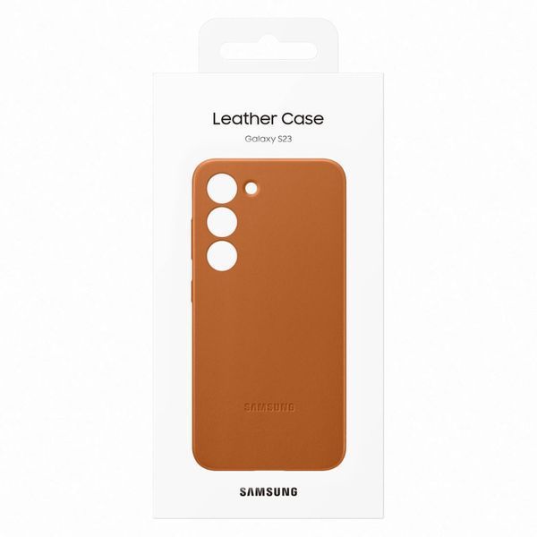 Чохол Samsung Leather Case Brown для Galaxy S23 SM-S911 EF-VS911LAEGUS 1838234126 фото