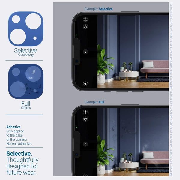 Захисне скло на камеру Caseology Optik Camera Lens Protector 2-Pack Black для iPhone 14 | 14 Plus 1823349019 фото