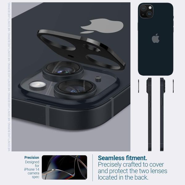 Захисне скло на камеру Caseology Optik Camera Lens Protector 2-Pack Black для iPhone 14 | 14 Plus 1823349019 фото