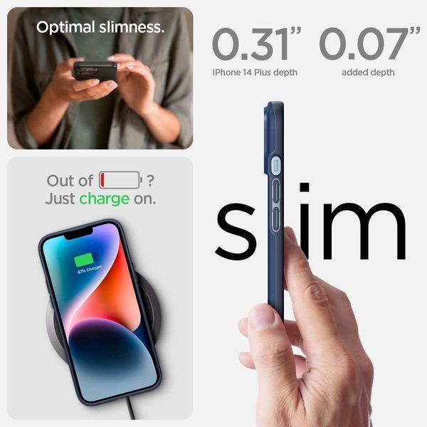Чохол Spigen Thin Fit Navy Blue для iPhone 14 Plus ACS04775 1867332586 фото