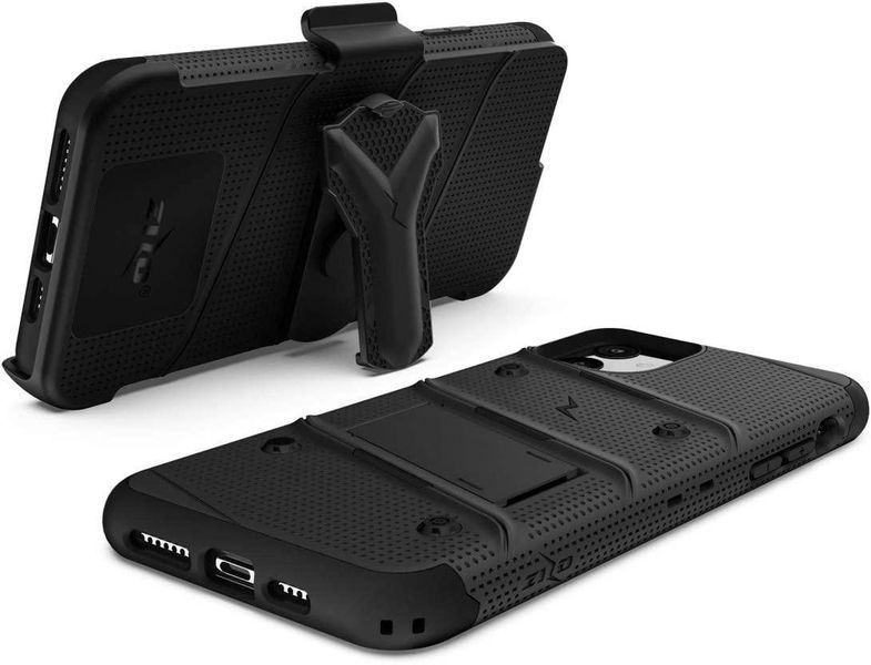 Противоударный чехол Zizo Bolt Series Black с клипсой для iPhone 11