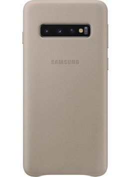 Чохол Samsung Leather Back Cover Gray для Samsung Galaxy S10 SM-G973 1538461002 фото