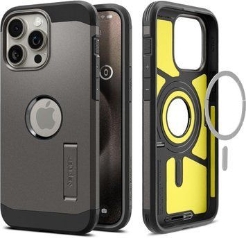 Чохол Spigen Tough Armor Mag MagSafe Gunmetal для iPhone 15 Pro ACS06732 2002385826 фото