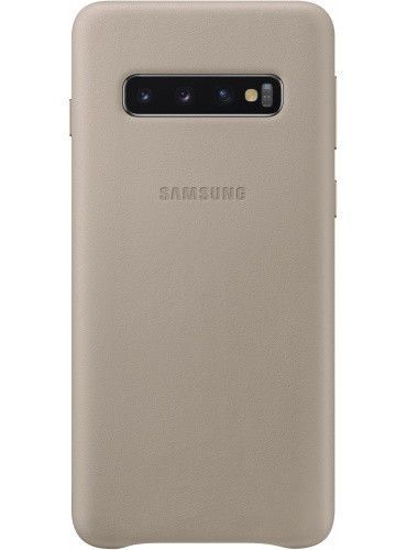 Чохол Samsung Leather Back Cover Gray для Samsung Galaxy S10 SM-G973 1538461002 фото
