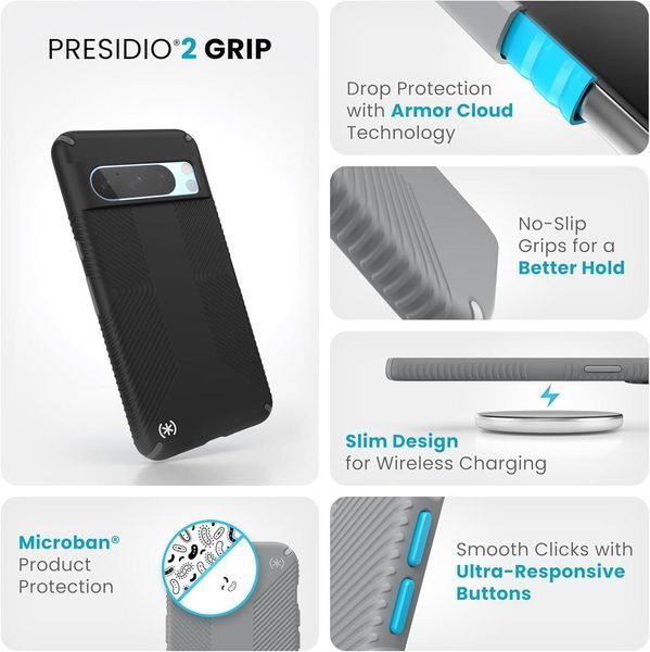 Чехол Speck Presidio2 Grip Black для Google Pixel 8 Pro 2589923164 фото