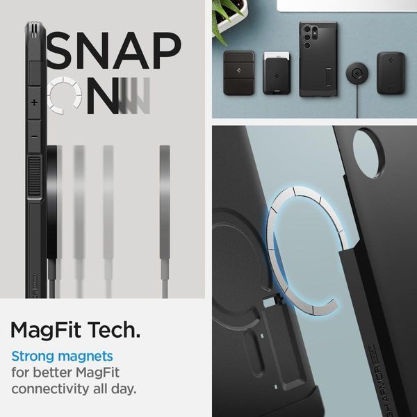 Чехол Spigen Tough Armor MagFit Black для Samsung Galaxy S24 Ultra SM-S928 ACS07303 2099693413 фото