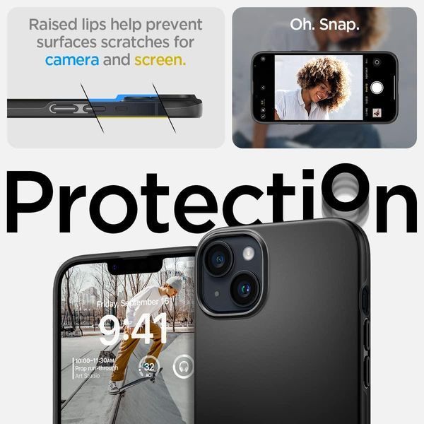 Чохол Spigen Thin Fit Black для iPhone 14 Plus ACS04775 1867337964 фото