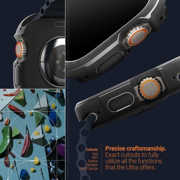Чохол Caseology Vault Matte Black для Apple Watch Ultra 49mm 1796836214 фото