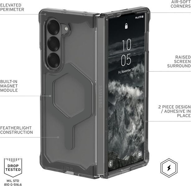 Чехол UAG Plyo Pro Series Ash Space Grey для Samsung Galaxy Fold 6 2448817229 фото