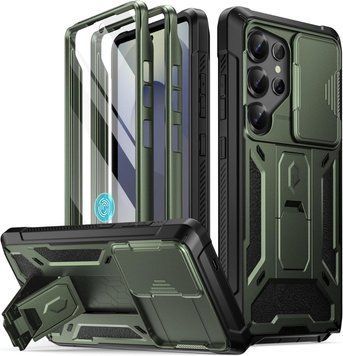 Захисний чохол 360&deg; Poetic Spartan Metallic Green для Samsung Galaxy S25 Ultra SM-S938 2889892356 фото