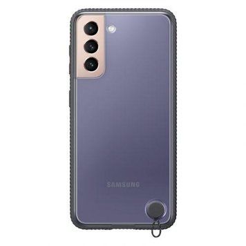Чохол Samsung Clear Protective Cover Black для Galaxy S21 5G SM-G991 1690083740 фото
