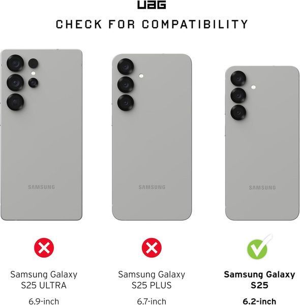 Чохол UAG Pathfinder Magsafe Black для Samsung Galaxy S25 3067186794 фото
