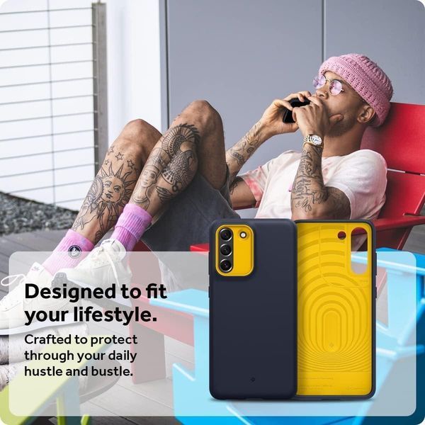 Чехол Caseology Nano Pop Blueberry Navy для Samsung Galaxy S21 FE SM-G990 ACS03633 1956430656 фото