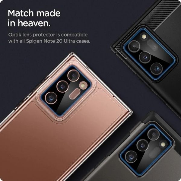 Захисне скло для камери Spigen Optic Camera Lens Black 2шт для Samsung Galaxy Note 20 Ultra SM-N985 1839310234 фото