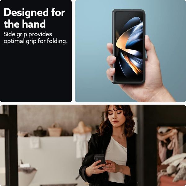 Чехол Caseology Parallax Matte Black для Samsung Galaxy Fold 4 ACS05808 1932022688 фото