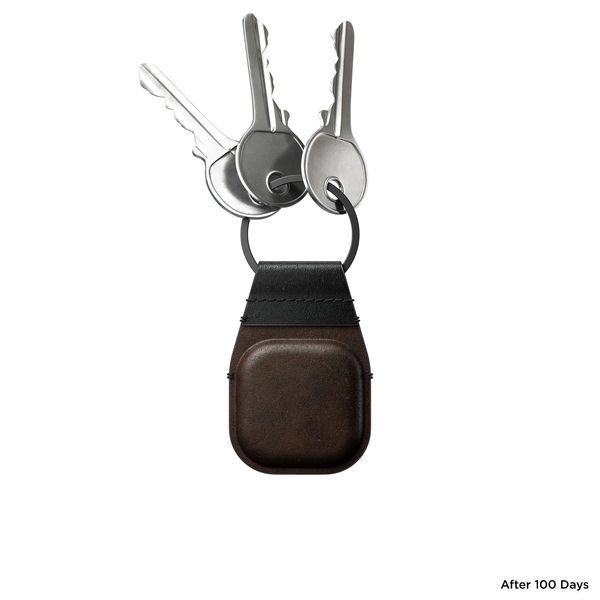 Брелок Nomad Leather Keychain Rustic Brown для Apple AirTag 2952807126 фото