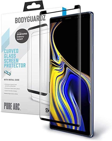 Захисне скло BodyGuardz Pure Arc для Samsung Galaxy Note 9 з шаблоном для поклейки 1421477660 фото