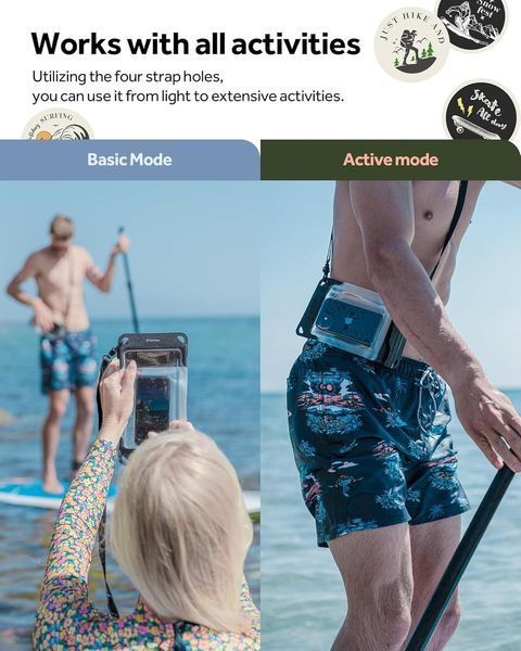 Водонепроницаемый чехол Caseology Universal Waterproof Phone Pouch with Pump ACS06257 2555257600 фото