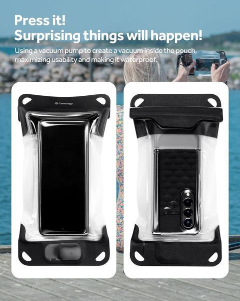 Водонепроницаемый чехол Caseology Universal Waterproof Phone Pouch with Pump ACS06257 2555257600 фото