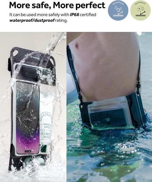 Водонепроницаемый чехол Caseology Universal Waterproof Phone Pouch with Pump ACS06257 2555257600 фото