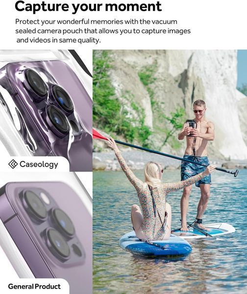 Водонепроницаемый чехол Caseology Universal Waterproof Phone Pouch with Pump ACS06257 2555257600 фото