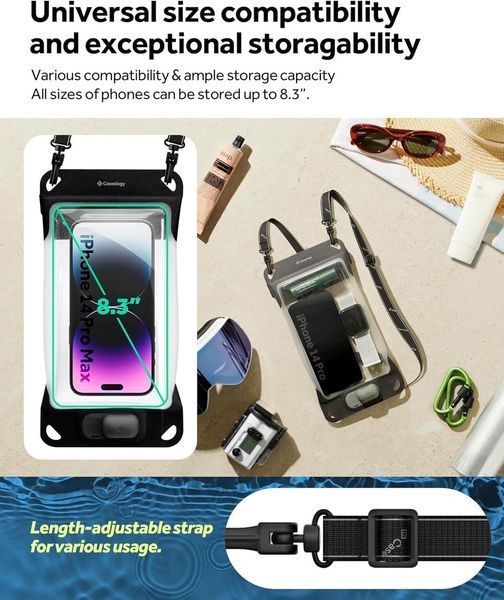 Водонепроницаемый чехол Caseology Universal Waterproof Phone Pouch with Pump ACS06257 2555257600 фото