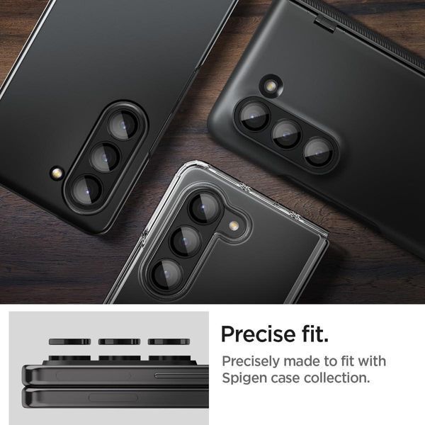 Защитное стекло для камеры Spigen GLAStR EZ Fit Optik Pro 2-Pack Black для Samsung Galaxy Fold 5 AGL06524 2456891919 фото