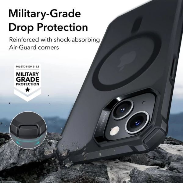 Чехол ESR Air Armor With HaloLock Frosted Black для iPhone 13 | iPhone 14