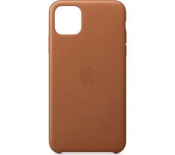 Шкіряний чохол Apple Leather Case Sadle Brown (MX0E2ZM/A) для Iphone 11 Pro Max 1234458523 фото