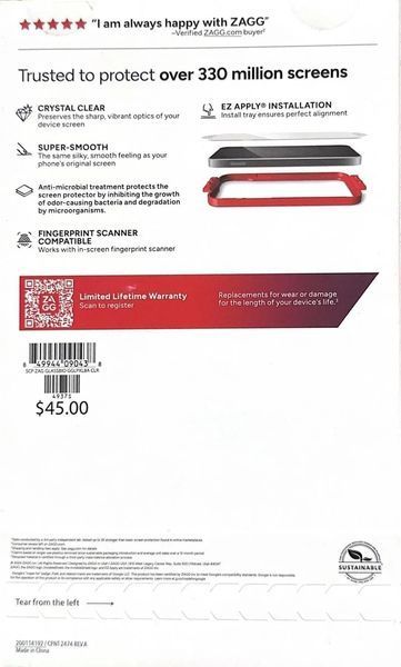 Захисне скло ZAGG InvisibleShield Glass Elite для Google Pixel 8a 2915884817 фото