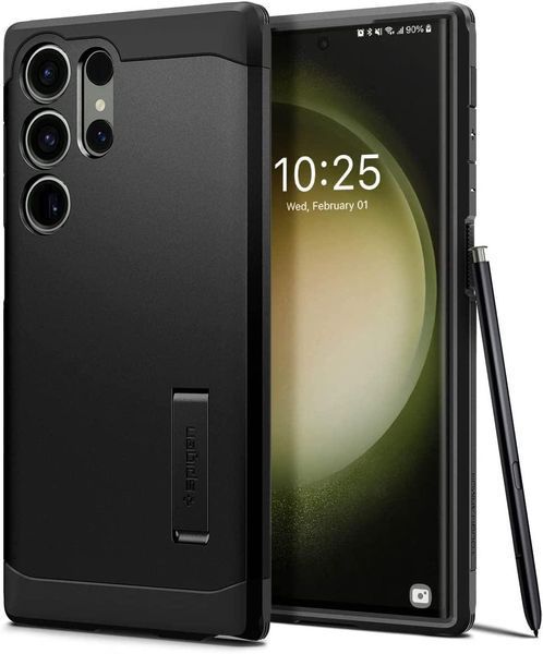 Чохол Spigen Tough Armor Black для Samsung Galaxy S23 Ultra SM-S918 ACS05623 1819617709 фото