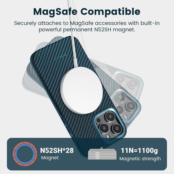 Чохол Pitaka Protective Yet Slim 1500D Twill для iPhone 15 Pro Max 2619982473 фото