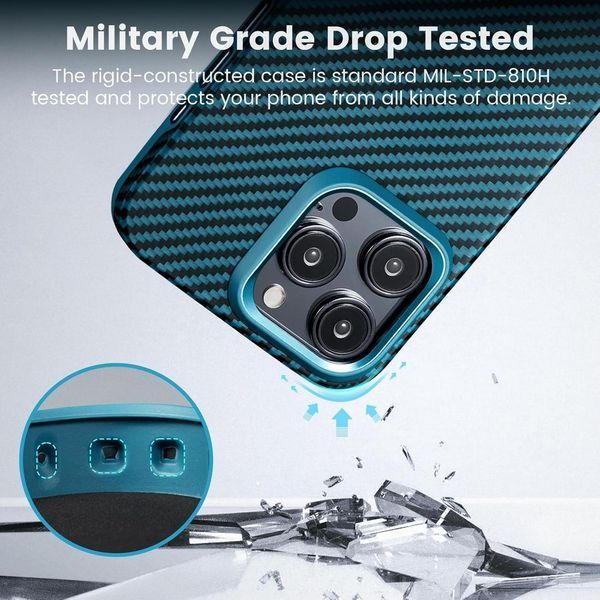 Чохол Pitaka Protective Yet Slim 1500D Twill для iPhone 15 Pro Max 2619982473 фото