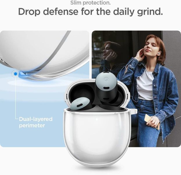 Чохол Spigen Ultra Hybrid Jet White для Google Pixel Buds Pro 2074315324 фото