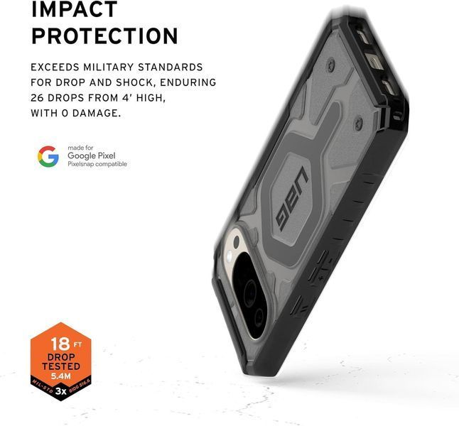 Чохол UAG Pathfinder Clear Ash/Black для Google Pixel 10 Pro Xl 2797465407 фото