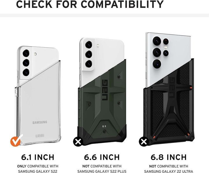 Чохол UAG Civilian Series Olive Drab для Samsung Galaxy S22 SM-S901 2357625123 фото
