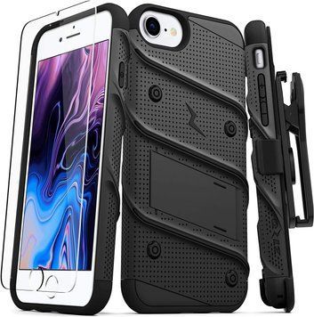 Захисний чохол Zizo Bolt Series Black з кліпсою для iPhone 7 | 8 | SE 2020 | SE 2022 1645831344 фото