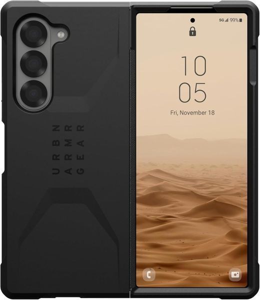 Чехол UAG Civillian Series Black для Samsung Galaxy Fold 6 2658592072 фото