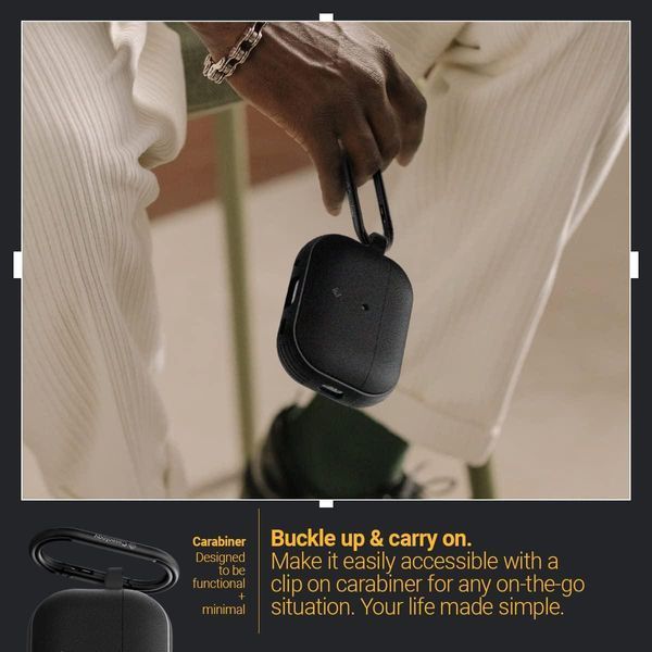 Чохол Caseology Vault Matte Black для Apple AirPods Pro | Pro 2 1796845972 фото