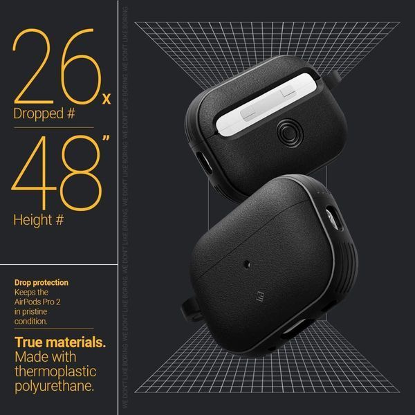Чохол Caseology Vault Matte Black для Apple AirPods Pro | Pro 2 1796845972 фото