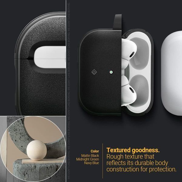 Чохол Caseology Vault Matte Black для Apple AirPods Pro | Pro 2 1796845972 фото