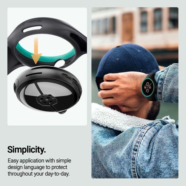 Чохол - ремінець Caseology Nano Pop Prune Charcoal для Google Pixel Watch 3 (45mm) Band 2364384784 фото