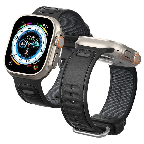 Ремінець Caseology Athlex Active Black для Apple Watch 49 | 45 | 44 | 42mm AMP06537 2181641339 фото