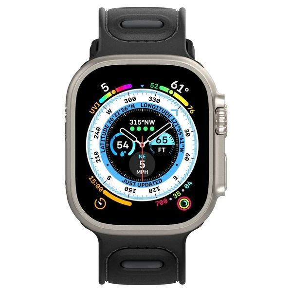 Ремінець Caseology Athlex Active Black для Apple Watch 49 | 45 | 44 | 42mm AMP06537 2181641339 фото