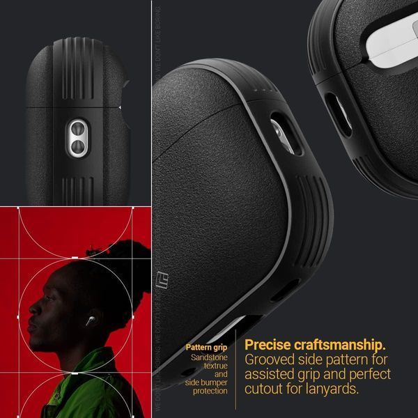 Чохол Caseology Vault Matte Black для Apple AirPods Pro | Pro 2 1796845972 фото