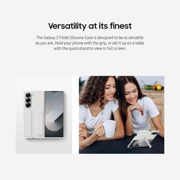 Чохол Samsung Silicone Case Gray для Galaxy Fold 6 2897564522 фото