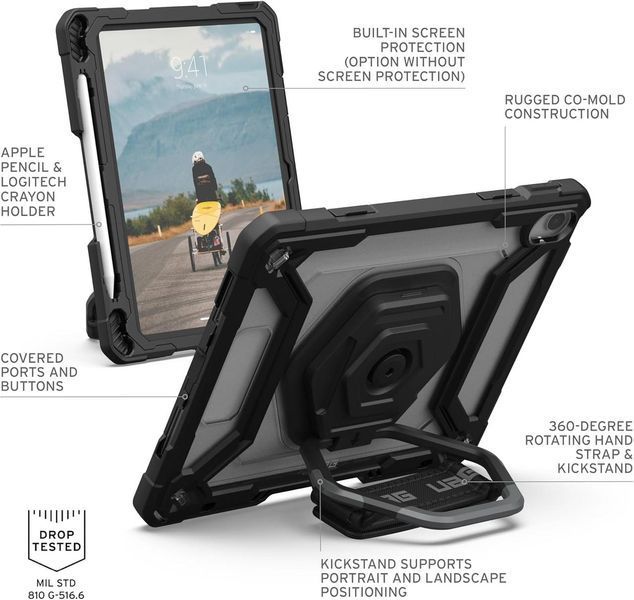 Чохол UAG Plasma Series Ice/Black для iPad 10.9 2022 10th Gen 2022 | 11th Gen 2025 3097799296 фото