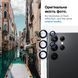 Защитное стекло для камеры Spigen GLAStR EZ Fit Optik Pro 2-Pack Black для Samsung Galaxy S22 Ultra AGL04751, фото 7