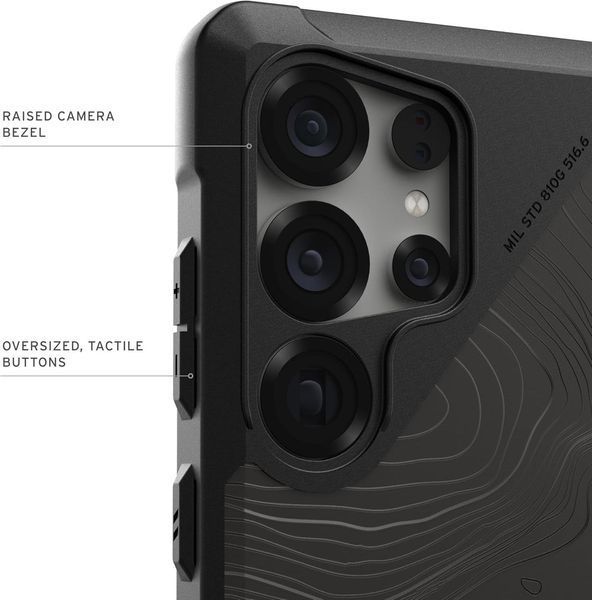 Чохол UAG Metropolis LT Kevlar Magsafe Topography Black для Samsung Galaxy S25 Ultra 2839080032 фото