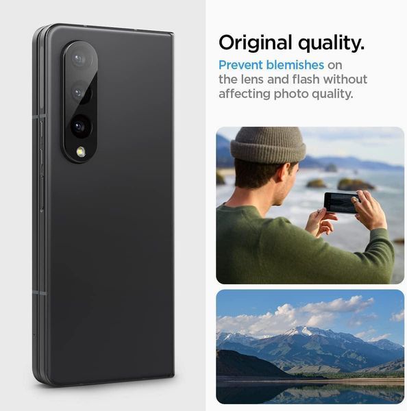 Захисне скло для камери Spigen GLAStR EZ Fit Optik 2-Pack Black для Samsung Galaxy Fold 4 AGL05428 2465690745 фото